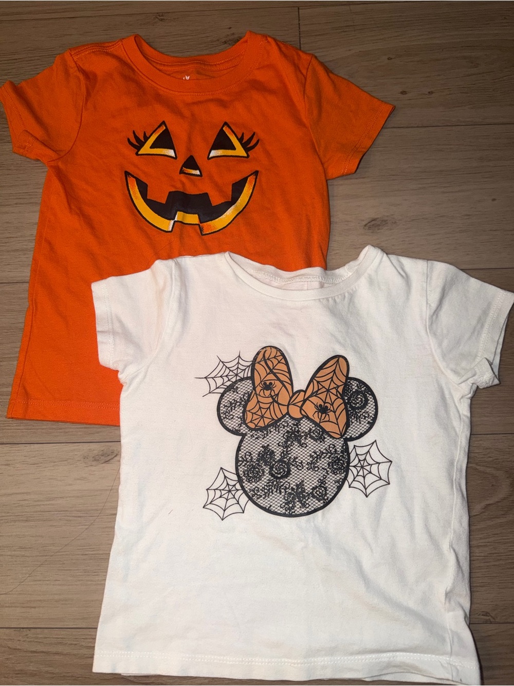 Fall season Disney Halloween toddler girl Tee shirt set